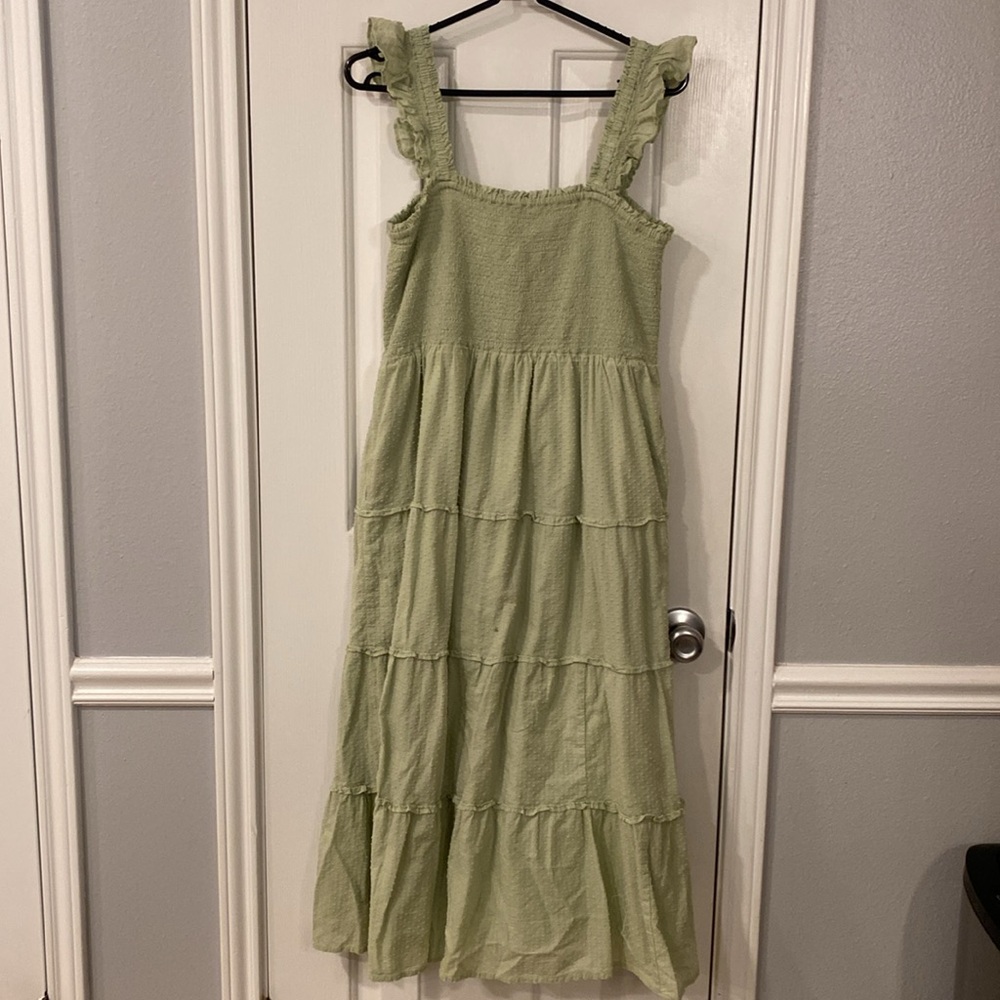 J Crew Tiered Sleeveless Midi Dress 🌸🌿 - Picture 8 of 11